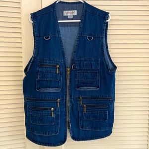 Vintage Denim Fishing Vest